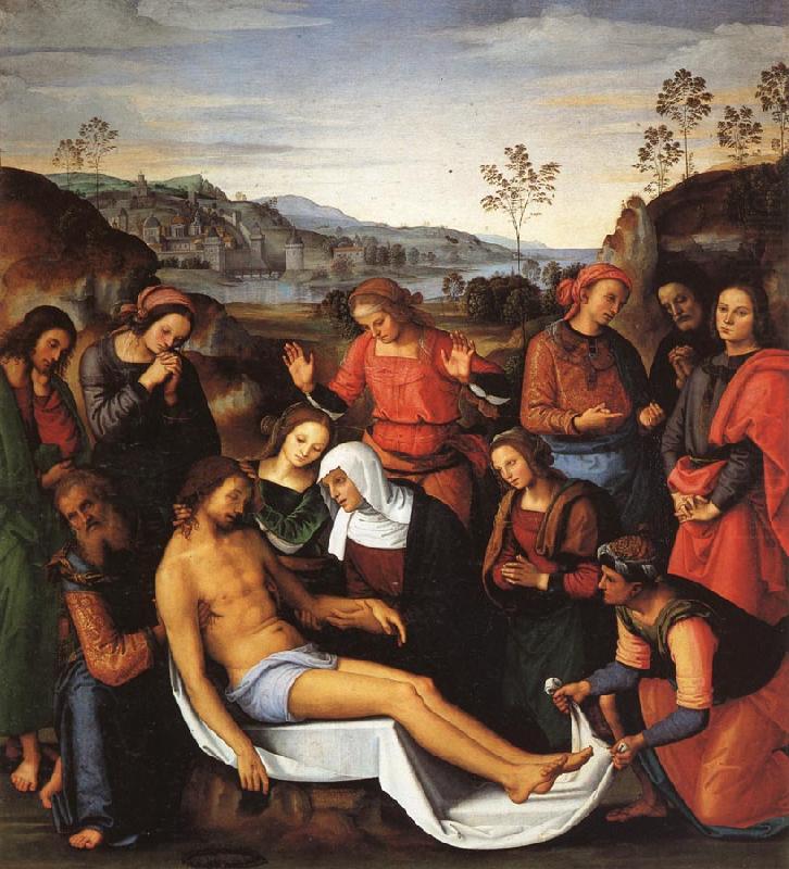 PERUGINO, Pietro The Lamentation over the Dead Christ china oil painting image